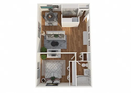 Floor plan One Bedroom