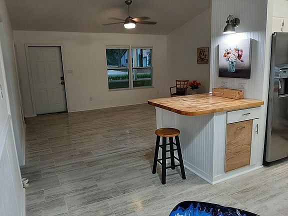 In dinning area looking at front door