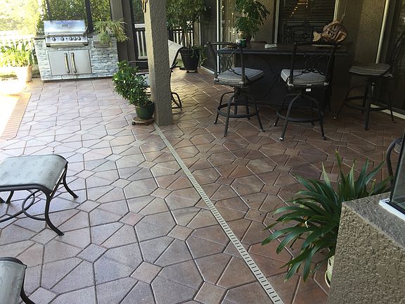 Pavers thru out Patio