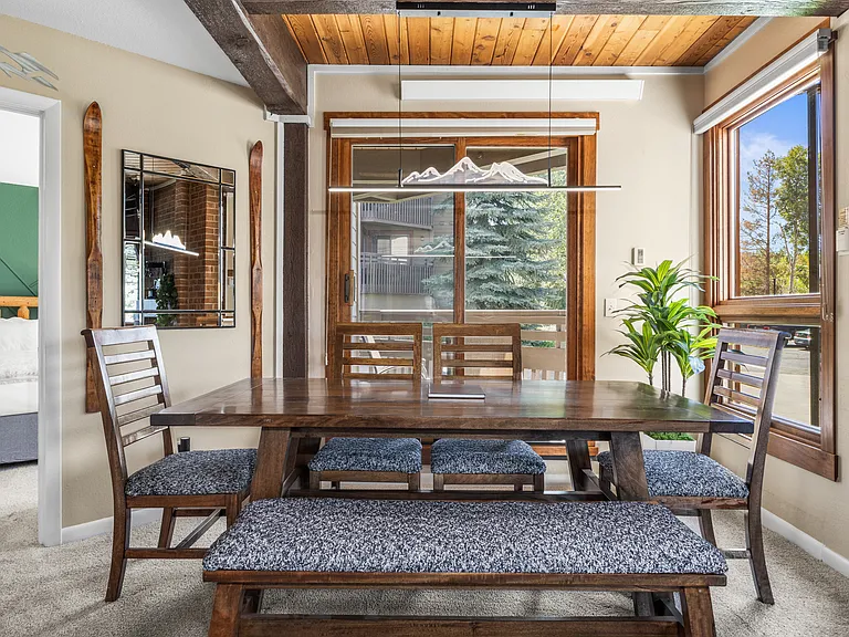 Dining Area with Bedroom #2 in Background