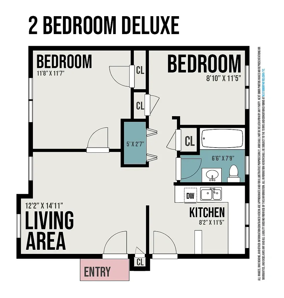 Floor plan 2 Bedroom