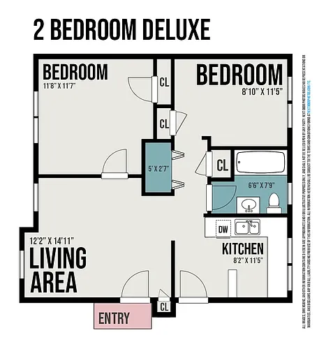 Floor plan 2 Bedroom