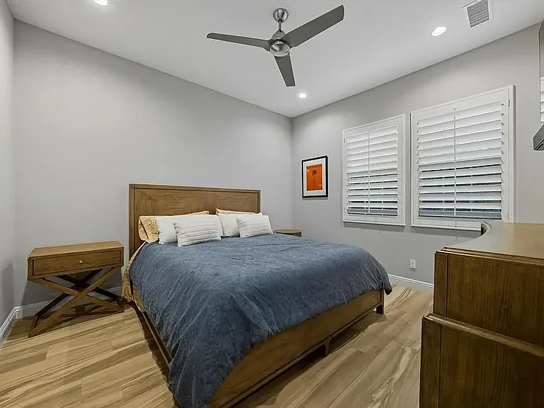 Suite 3 has a king bed. Walk-in closet.