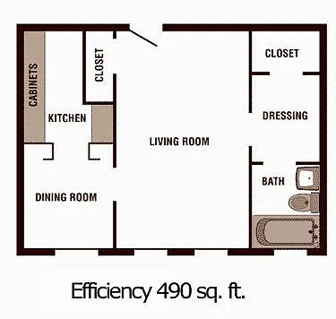 Floor plan Studio