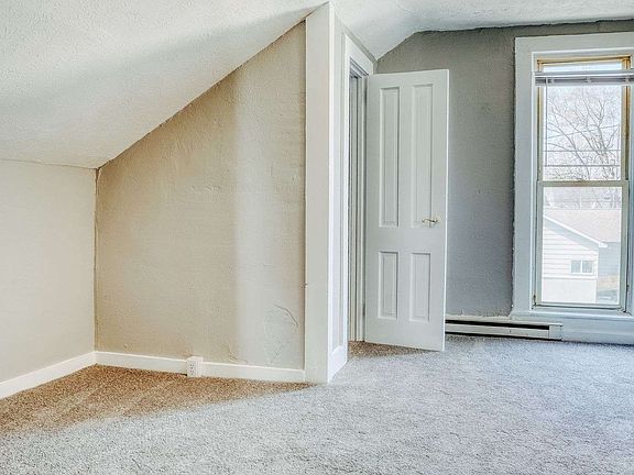 light grey room with door