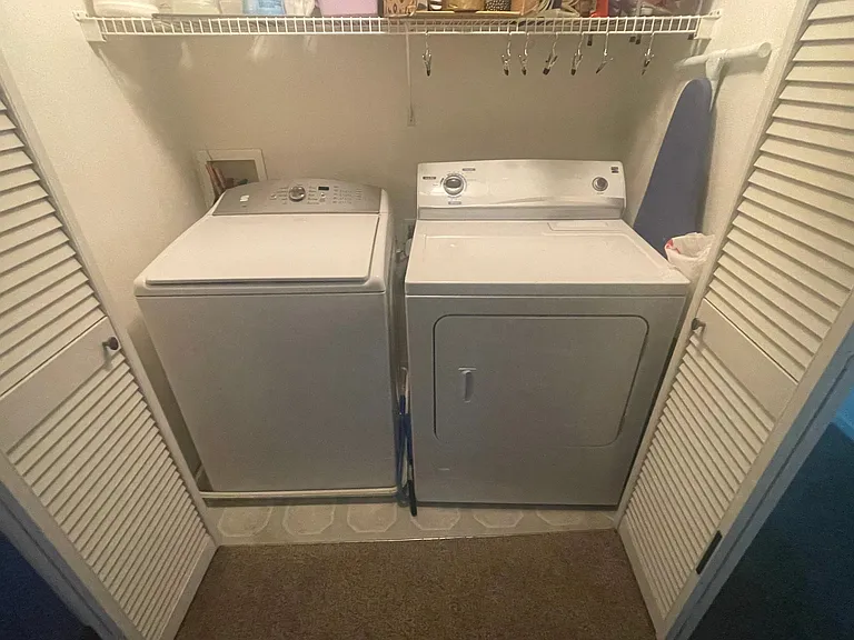 Dedicated laundry closet on second floor