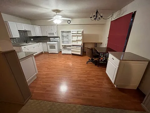 basement kitchen from basement bedroom