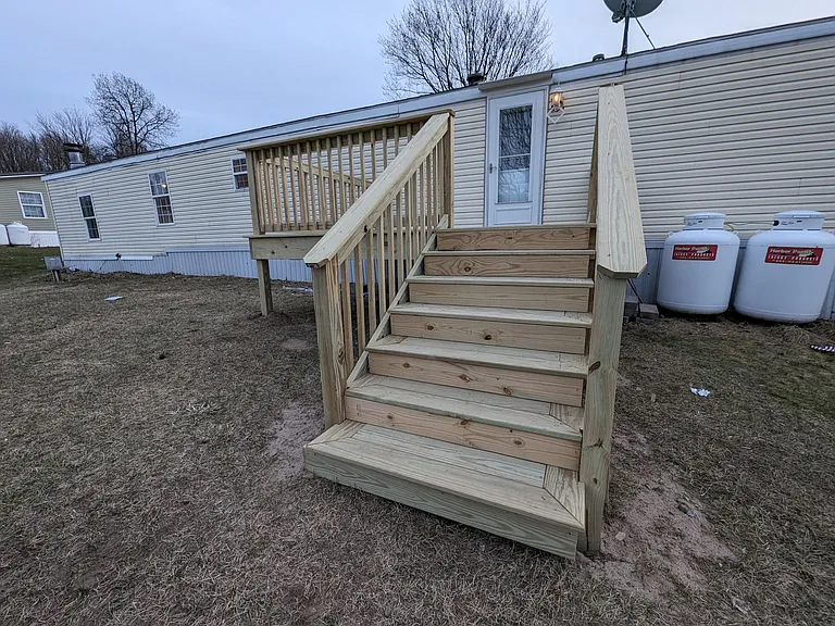 Large rear deck