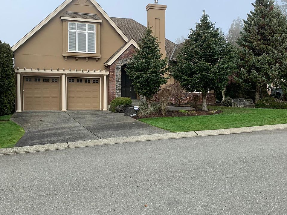 Front yard with trees