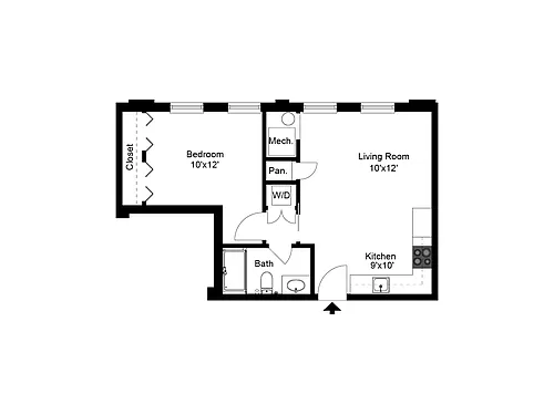 Floor plan One Bedroom