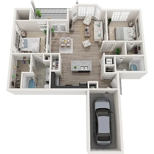 Floor plan Hawk with Garage