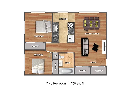 Floor plan 2 Bedroom