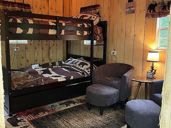 Inside the new bunk house