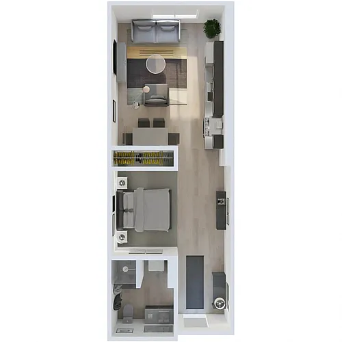 Floor plan JR 1 Bed B2