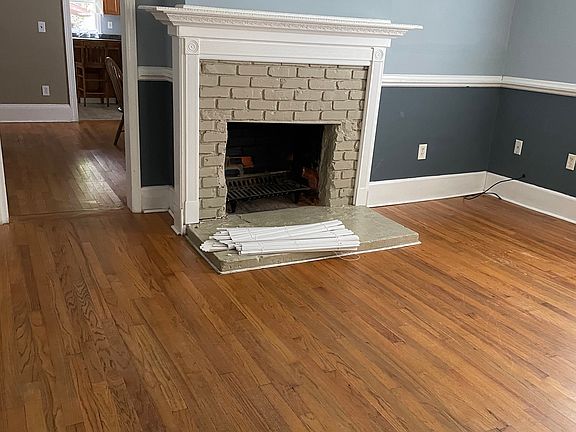 Living room into dining room