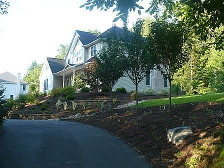 Drive up entrance and right front elevation