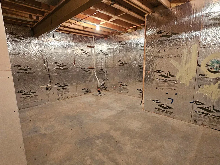 Storage room in basement