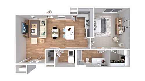Floor plan 1x1-806