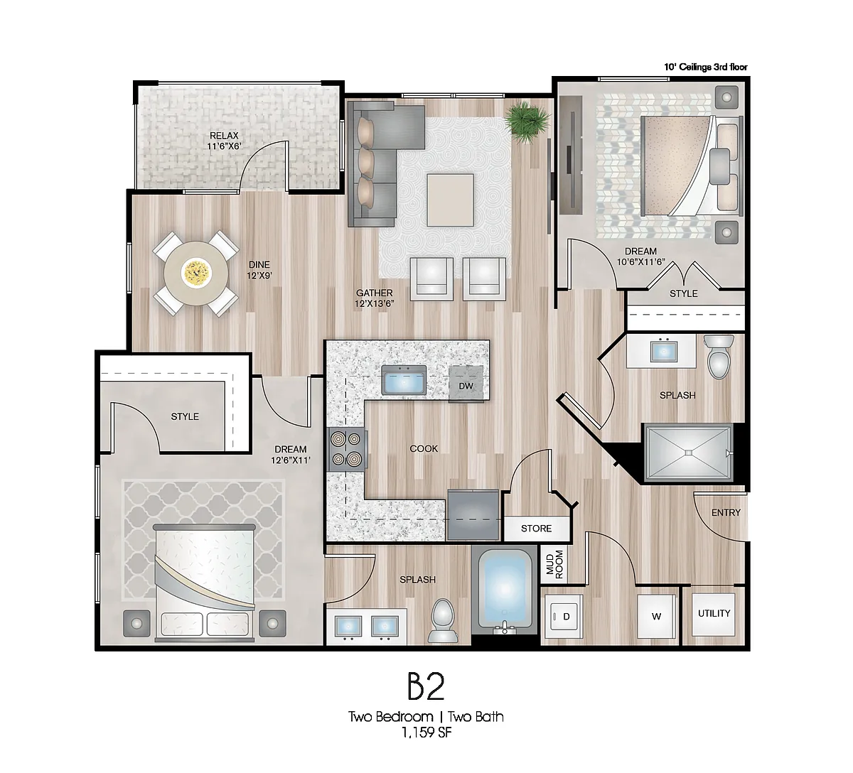 Floor plan B2