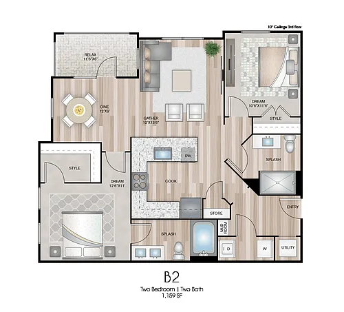 Floor plan B2