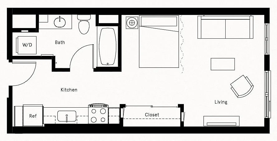 Floor plan Studio-A10