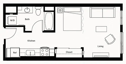 Floor plan Studio-A10
