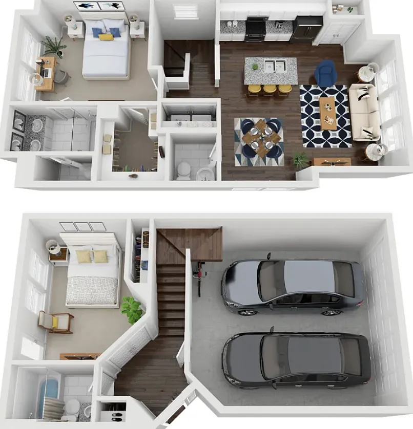2 bed, 2.5 bath, 1233 sqft, $2,504 — Photo 3