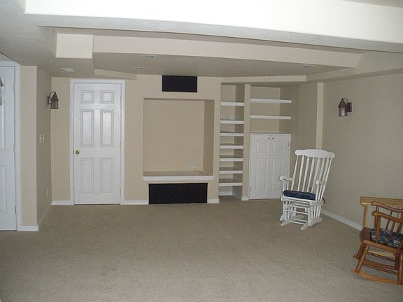 Media area in Finished Basement