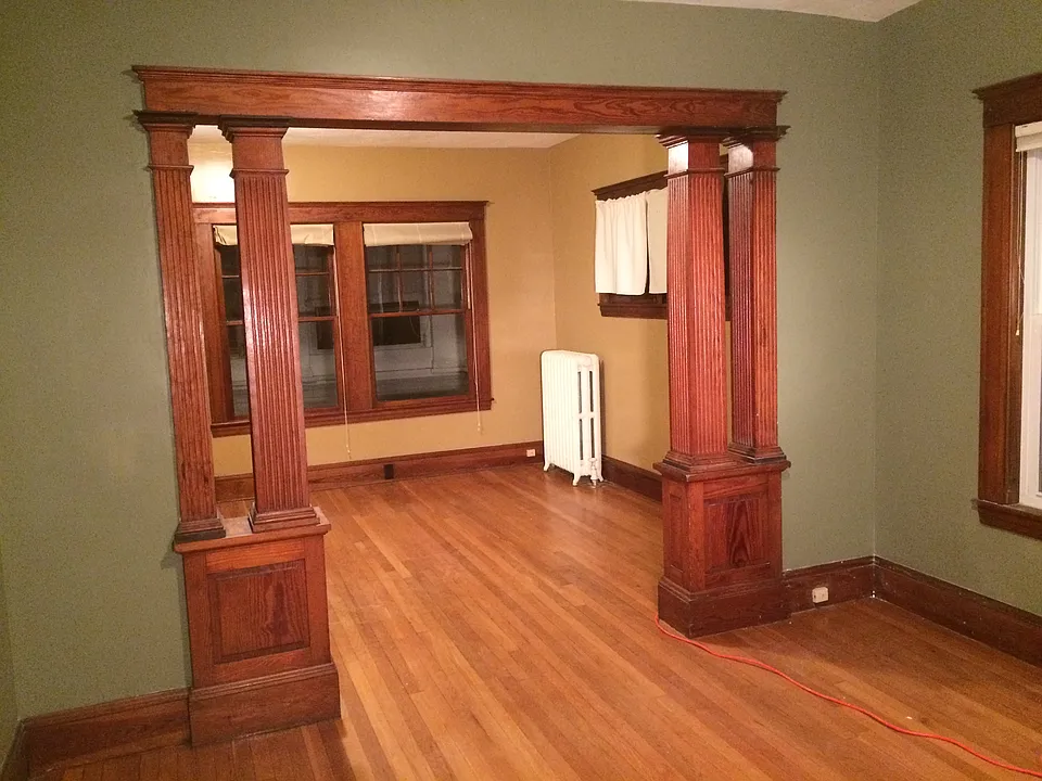 View from dinning room to living room