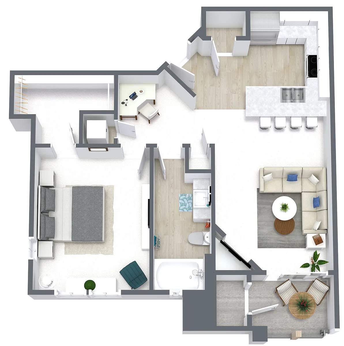 Floor plan 1X1