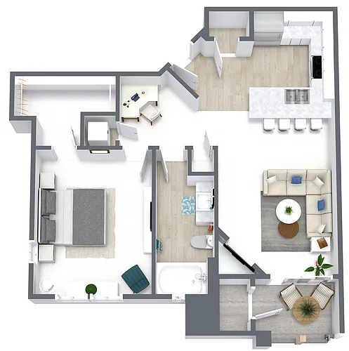 Floor plan 1X1