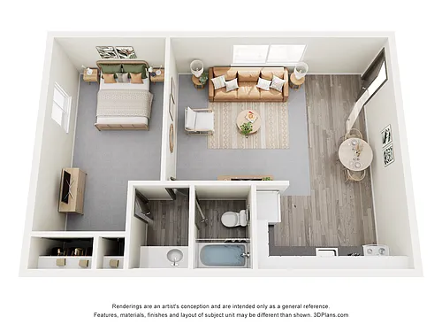 Floor plan 1 Bedroom