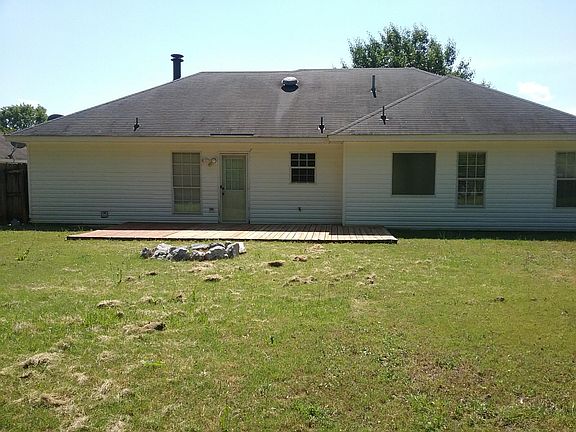 Back yard and deck