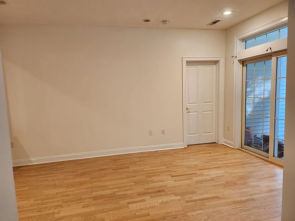 Living area with sliding doors to patio