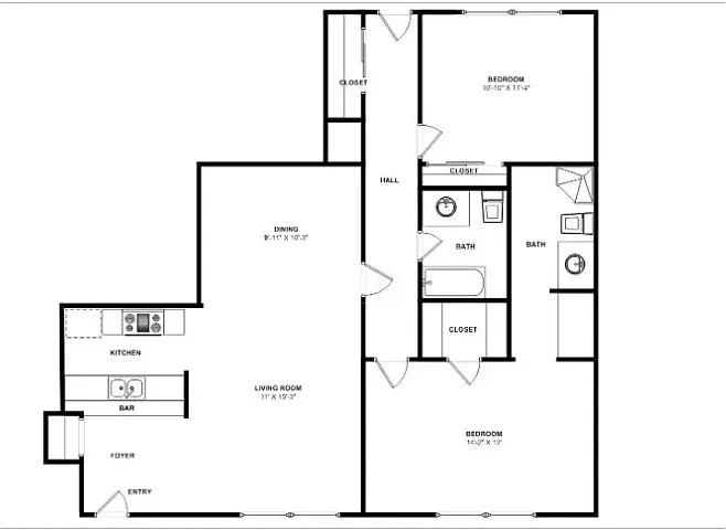 Floor plan yib5-210