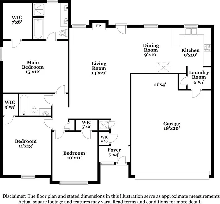 3 bed, 2.0 bath, 1355 sqft, $2,090 — Photo 2