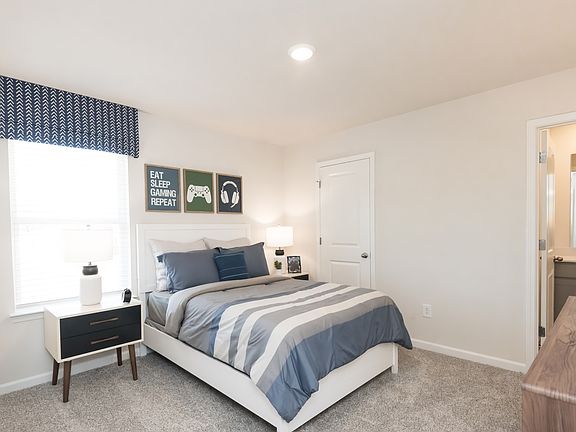 The Taylorsville features five secondary bedrooms.