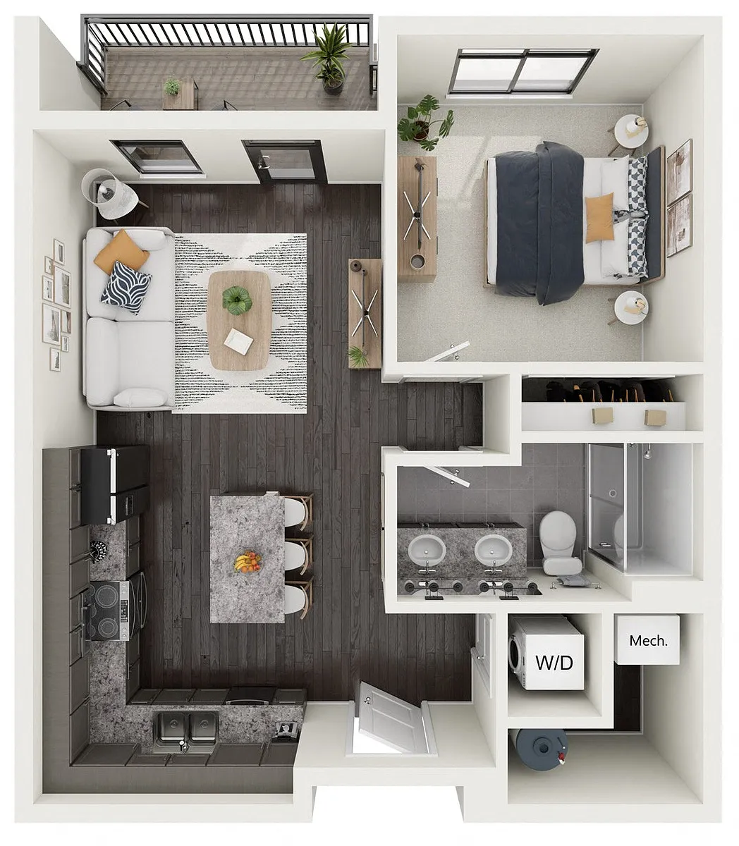 Floor plan Beech - Stacked Flat