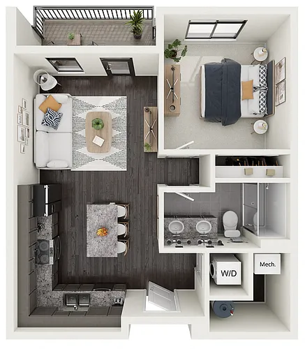 Floor plan Beech - Stacked Flat