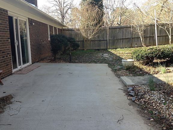 back concrete patio