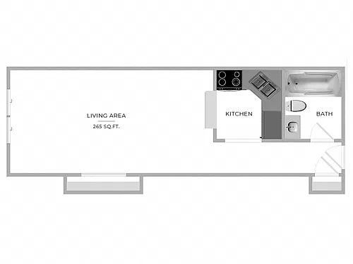 Floor plan Studio-S1