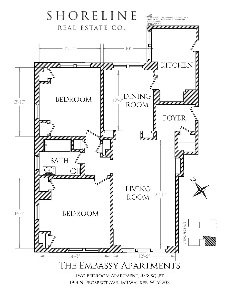 Floor plan Two Bedroom