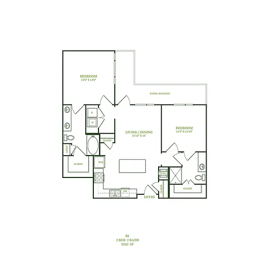 Floor plan B1