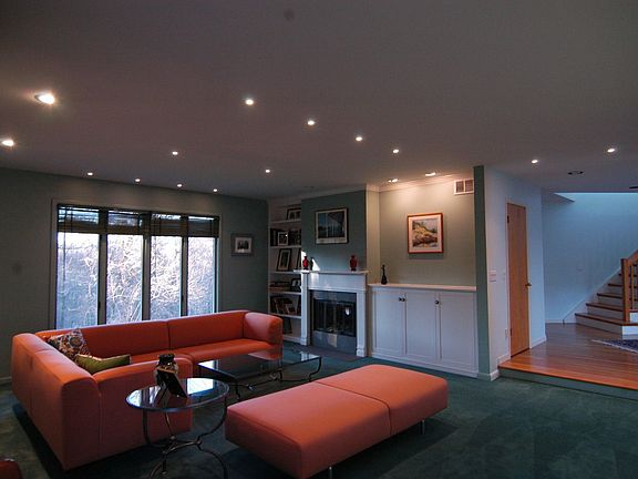 Living Room built-ins and fireplace