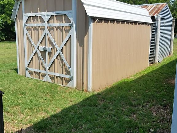 Outside shed