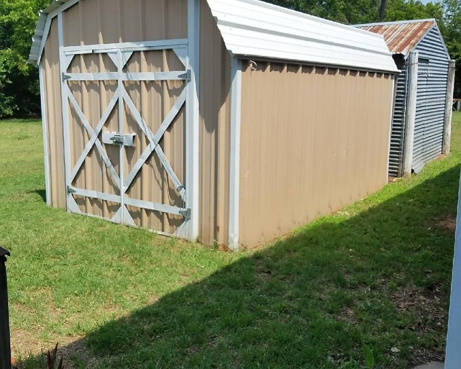 Outside shed