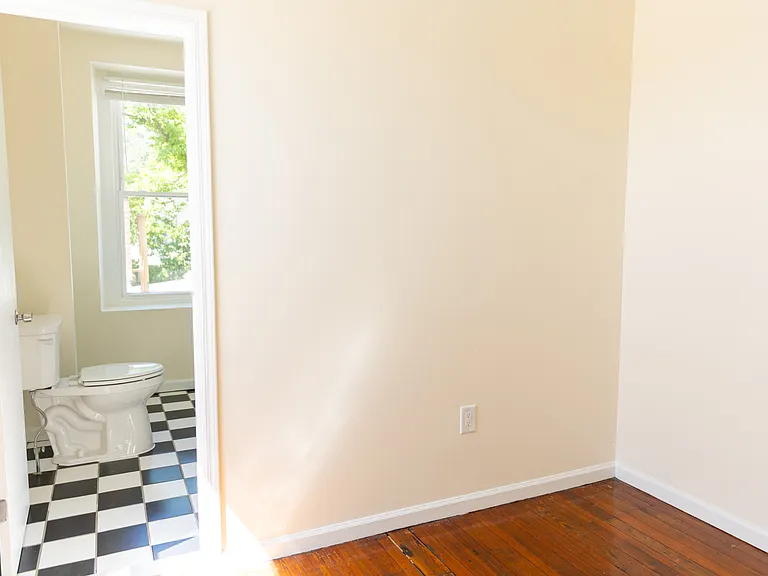 Bathroom off of bedroom