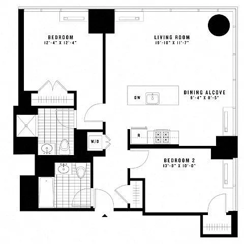 Floor plan 2B
