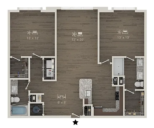 Floor plan Cezanne