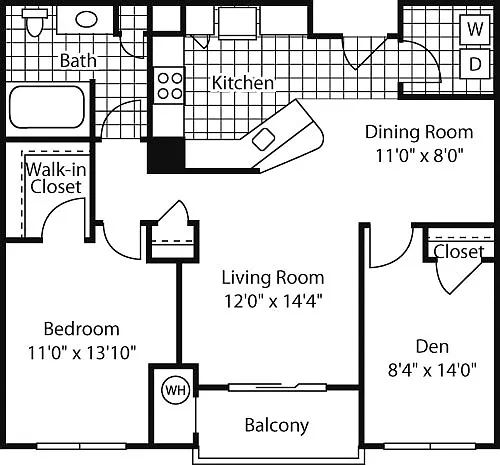 Floor plan O'Keeffe